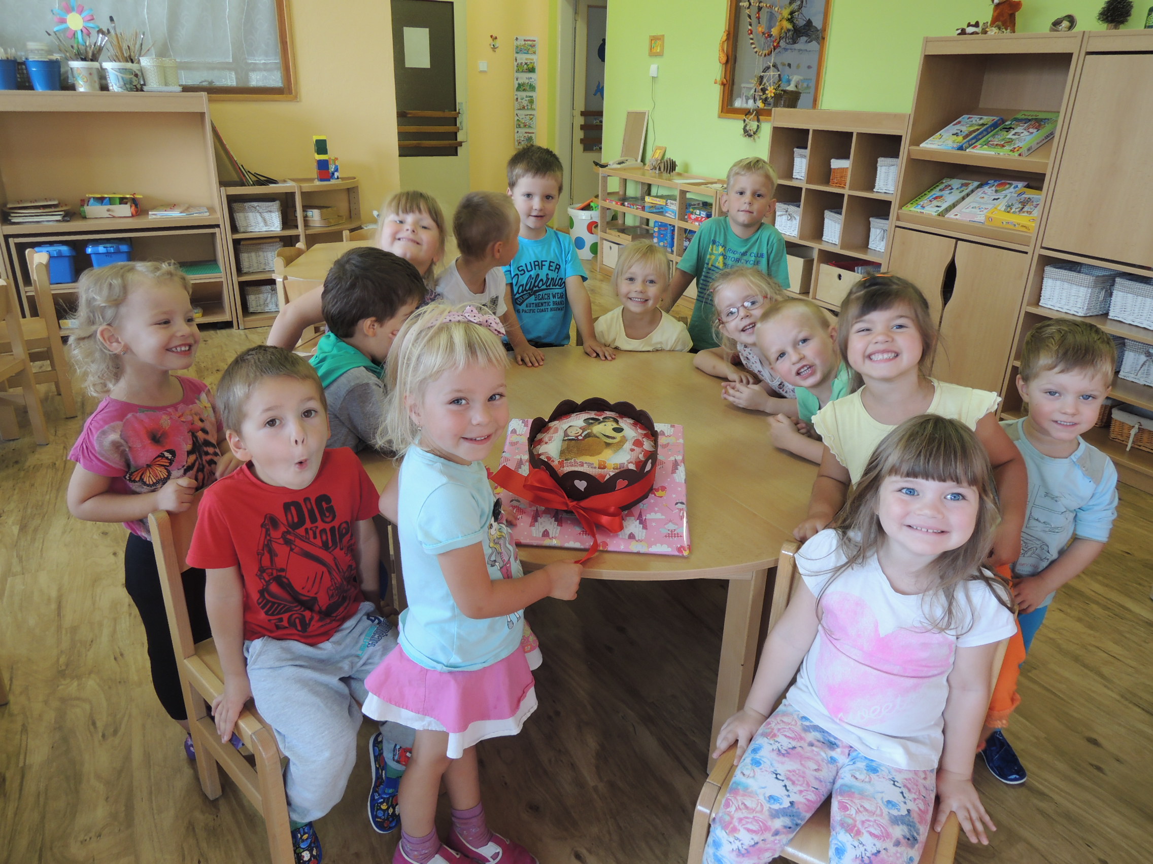 Narozeninová oslava ve třídě Veverek