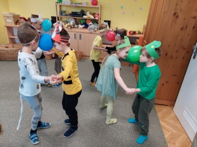 Masopustní karneval ve třídě Žabiček